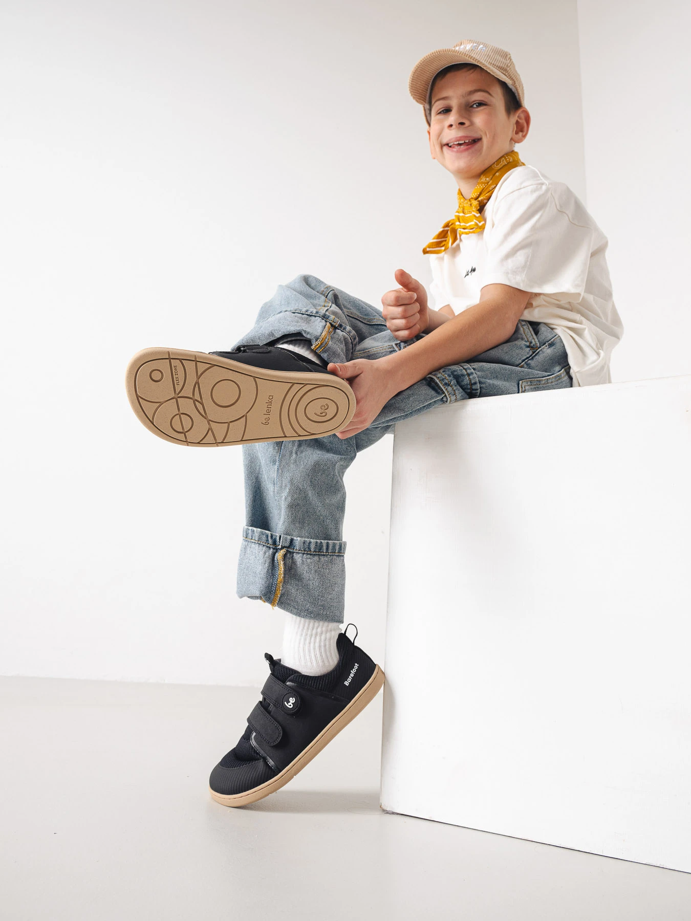 Детские босоногие кроссовки Be Lenka Bounty Junior - чёрный, фото 9