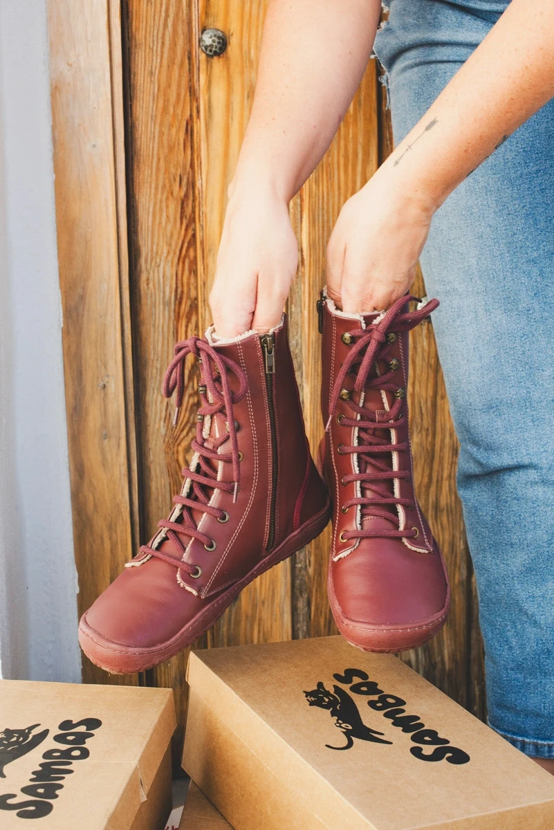 Босоногие ботинки Sambas the bambas Granada — рубиновые, фото 15
