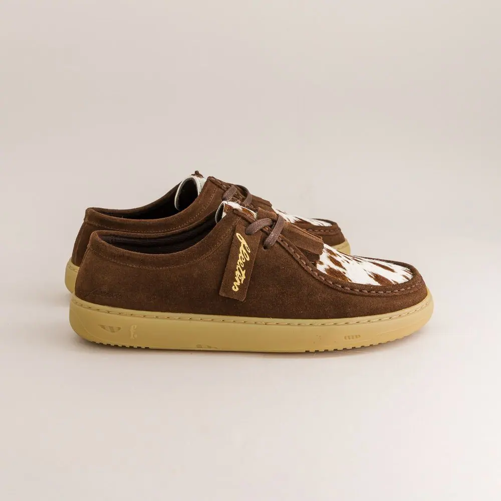 Босоногие полуботинки Fleeters Avocado — ворсовая кожа и шоколадный, фото 4