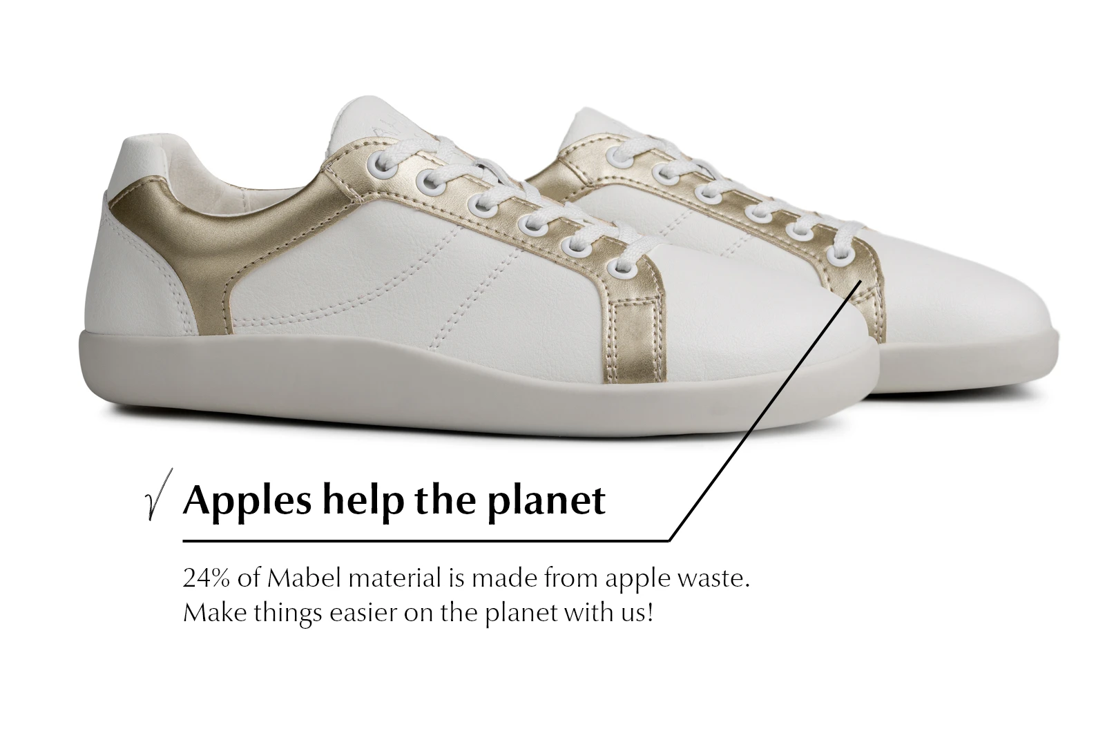 Кроссовки Ahinsa Pura Play Barefoot — золотистая отделка, фото 9