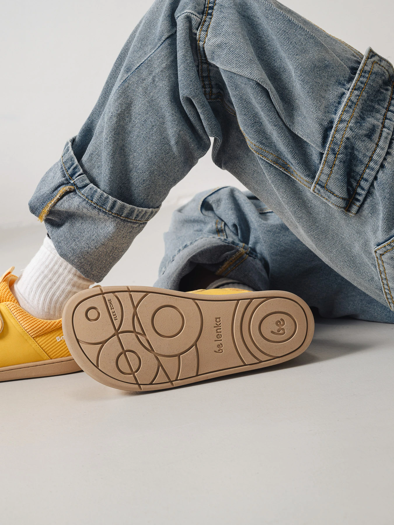 Детские босоногие кроссовки Be Lenka Bounty Junior - жёлтый, фото 6