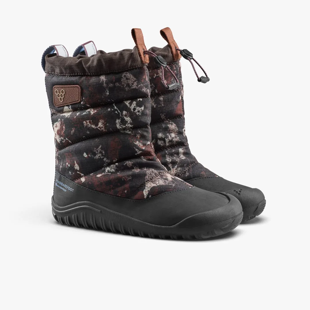 Ботинки Vivobarefoot Tracker Boot AT — для подростков, серо-коричневый с узором, фото 4